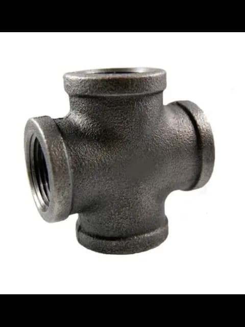 1-1/4" Black Malleable Cross