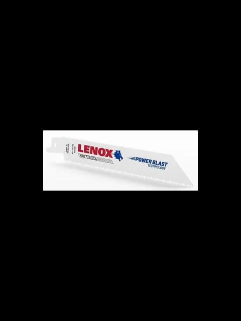 TAPER BACK; 12 INCH BLADE LENGTH;,3/4 INCH BLADE WIDTH; 0.05 INCH,BLADE THICKNESS; 10 TO 14 TEETH PER,INCH; HSCO TEETH, BI-METAL BODY,MATERIAL; CUT MATERIAL FERROUS,METAL, NON FERROUS METAL, NON,METAL; LENOX[R] BRAND; TOOTH,HARDNESS 65 TO 66 RC