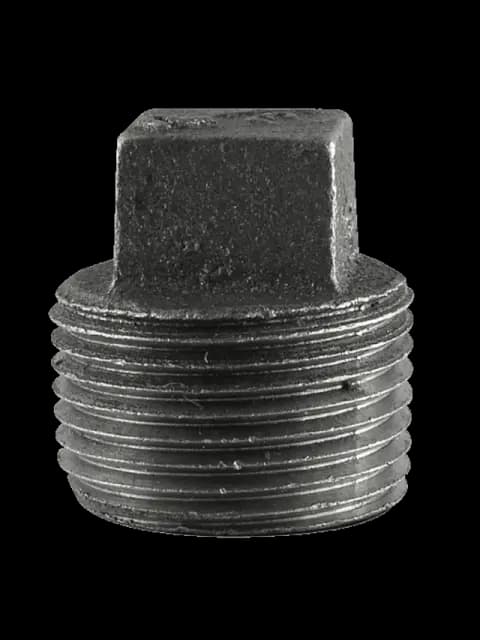 1-1/2"Black Malleable Plug
