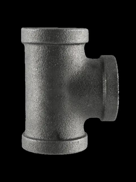 3/4" Black Malleable Tee