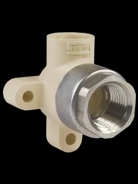 SPEARS DE4107-005CSS 1/2" CPVC GOLD CPVC BODY DROP EAR STAINLESS STEEL