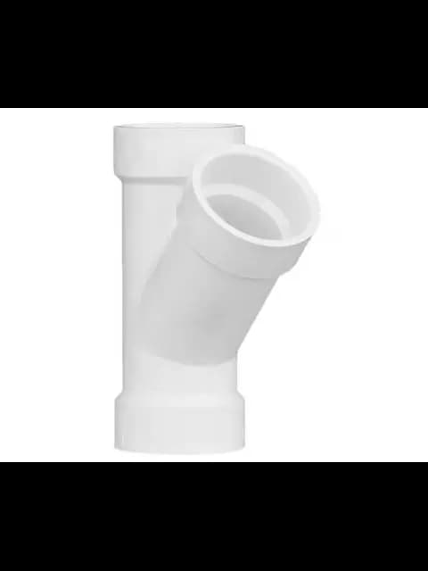 DWV LP600-040 4 PVC DWV WYE (ALL HUB) (BX-8)