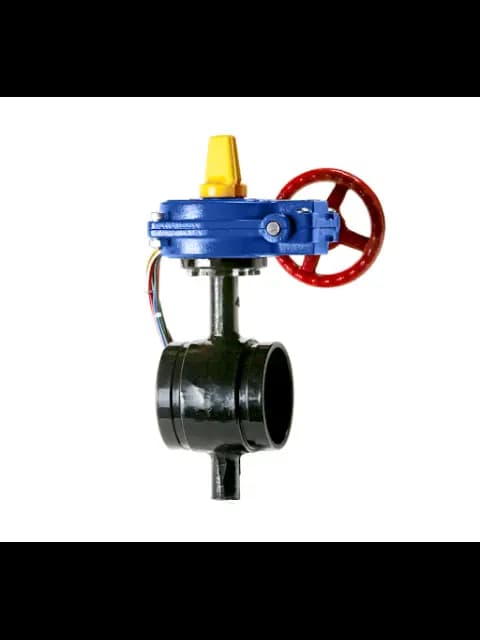 ALEUM HPG-600 6" Threaded Bronze,Butterfly Valve W/Tamper Switch
