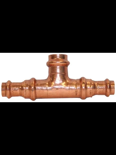 3/4" X 3/4" X 1" Copper Press Tee Press X Press X Press