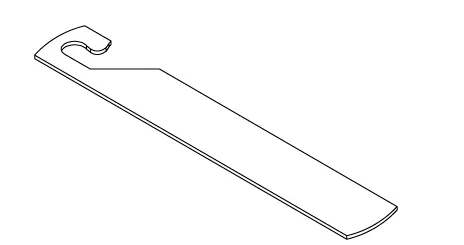 12" Retrofit Retainer Strap W/Hook