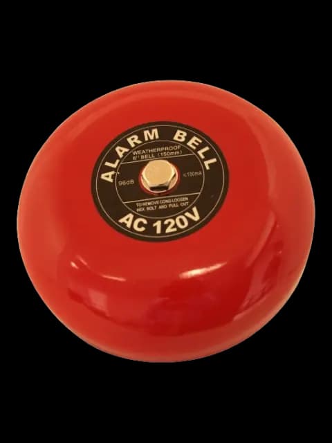 FPPI 4399000800 6" Fire Alarm Bell,120V AC