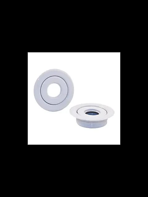 1/2" White Recessed Escutcheon,Canopy (2PC)