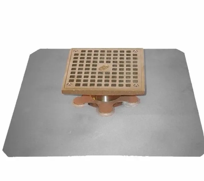 3" No Hub Adjustable Deck Drain Plate Assembly W/90
