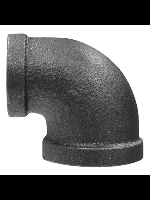 3/4" X 1/2" Black Malleable 90 Reducing Elbow