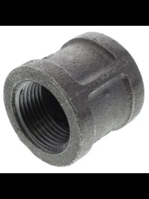 2" Right & Left Black Malleable