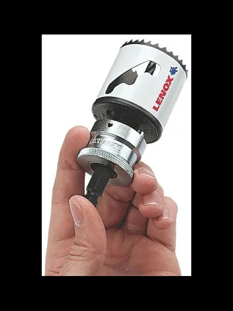 LENOX LXAH9912PBM 1-1/4" - 6" SNAP-BACK Quick Change Hole Saw Arbor