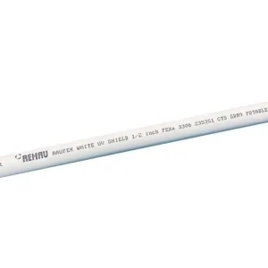 1" X 100' White/Natural UV Shield Pipe