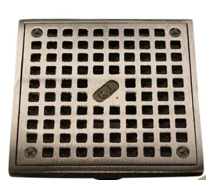 5" Square Grate Only - Nickel Bronze