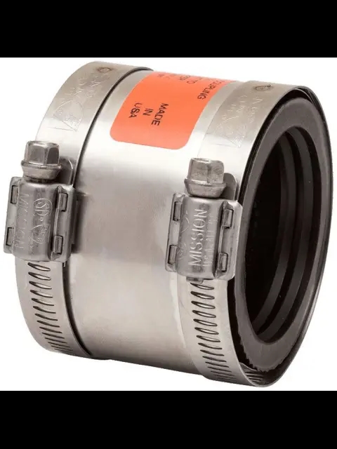 4" Cast Iron To 3" Cast Iron Plastic or Steel Coupling