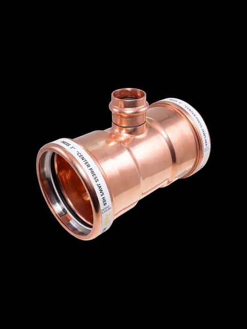 3" X 3" X 1-1/4" Copper Press Tee,Press X Press X Press